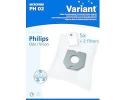 Philips Oslo / Vision microfiber stofzuigerzakken 5 stuks + filter
