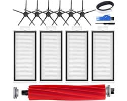 Accessoireset geschikt voor Xiaomi Roborock Q7 / Q7+ / Q7 Max / Q7 Max+ stofzuiger, reserveonderdelen 1 hoofdborstel, 6 zijborstels, 4 HEPA-filters, 1 reinigingsborstel, 1 schroevendraaier, 1 bumper