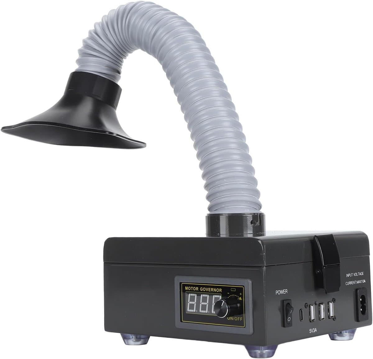 SnelShoppen - Smoke Damper, Rookafzuiger, Rookpreventie met 3-Fasen Filtersysteem, 150 W, 7000 rpm, Elektrische Lastechniek, EU Stekker — afbeelding 1