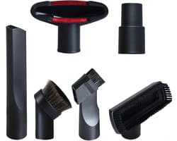 6-delige accessoireset - Geschikt voor Henry-Hetty & Numatic stofzuigeraccessoires met kierenzuigmond, meubelmondstuk, miniborstel, ronde borstel en adapter voor bank en auto