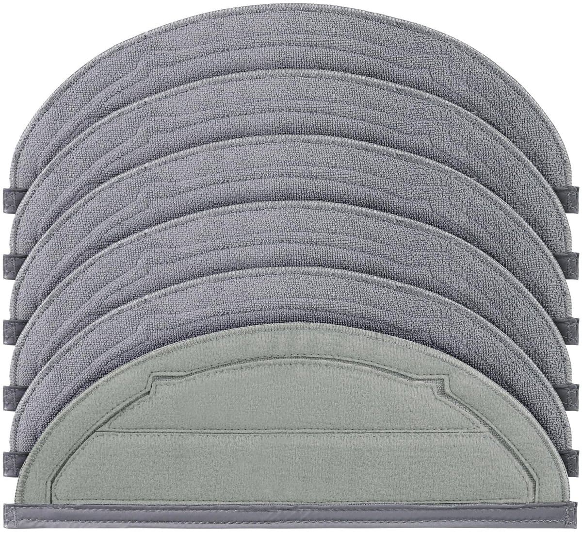Dailygoods- Schoonmaakdoeken 6 Stuks - Herbruikbaar - Wasbaar - Vervangingsdoek - Voor Roborock Q10/S5+/S5 - Microvezel - Dweildoeken — afbeelding 1