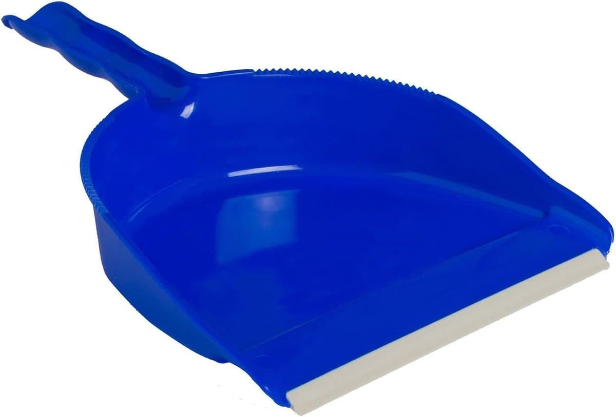 Schop met Gum - Veegset Stofblik - Huishoudelijk Schoonmaken - Opklapbaar Ontwerp - 22 x 32 x 6 cm - Gesorteerd — afbeelding 1