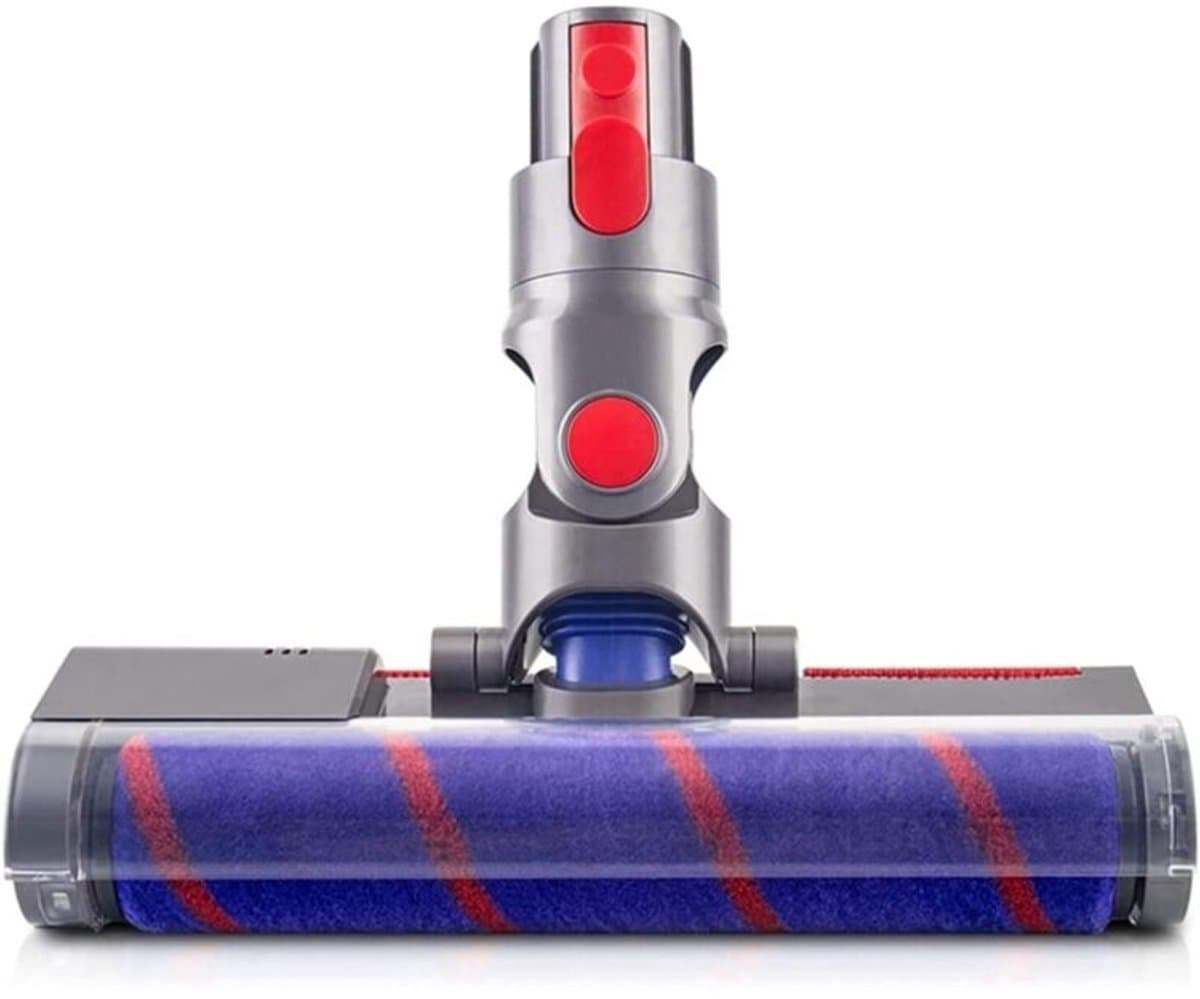Zachte borstelkop met rolmechanisme. Compatibel met de draadloze handstofzuigers geschikt voor Dyson V7, V8, V10, V11, SV12 en V15. Inclusief bevestigingsaccessoires voor hardhouten vloeren. — afbeelding 1