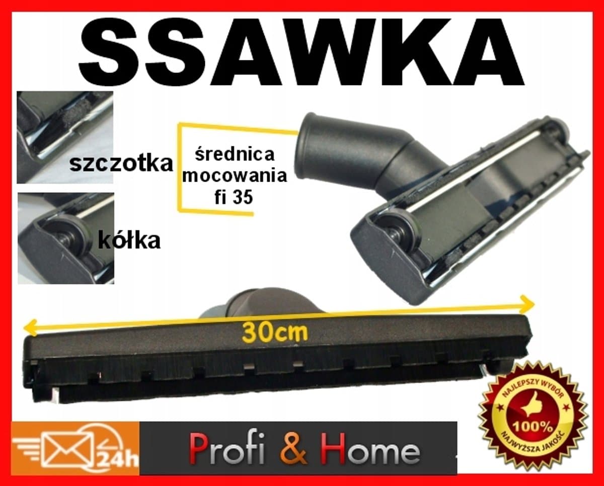 Parketborstel 35mm voor Karcher WD, Bosch, Parkside - 30cm breed — afbeelding 1