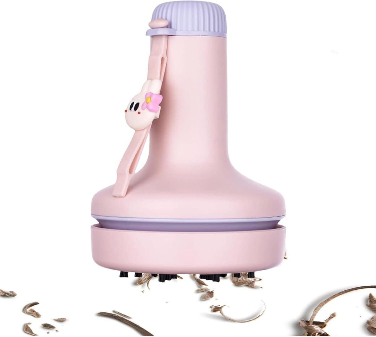 Bureau Stofzuiger - Handheld Reiniger - Bureau Schoonmaken - Aanpasbare Zuigkracht - 0.37 Pounds - Roze — afbeelding 1