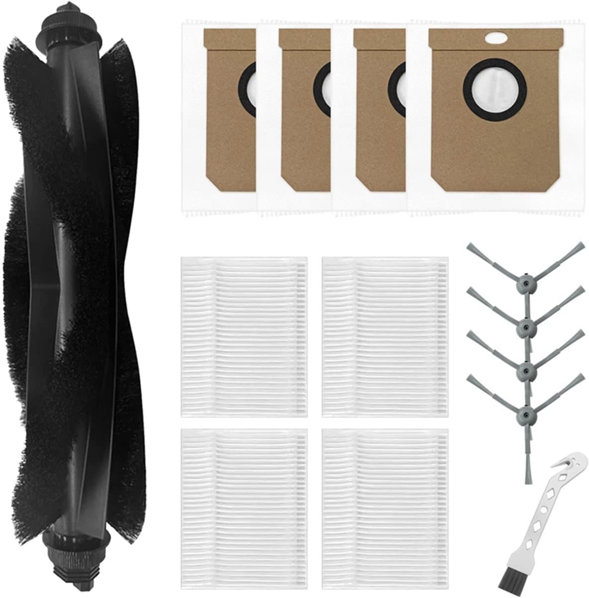 14 stuks Accessoireset - Geschikt voor Eufy G50 - G50 Hybrid - L60 - L60 SES - L60 Hybrid - L60 Hybrid SES - L50 - L50 Ses - Onderdelen - voor robotstofzuiger - Vervangingsonderdelen — afbeelding 1
