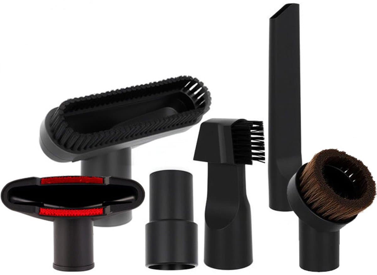 Stofzuiger hulpstukken set - 6Stuks - Universeel Opzetstuk - Stofzuiger Zuigmond Set geschikt voor Miele/Philips/AEG/Karcher/Bosch - Meubelborstel - Spleetzuigmond - Stofzuigermond - Stofzuigermondstuk - Stofzuigervoet - Borstel - Universeel zuigmond — afbeelding 1