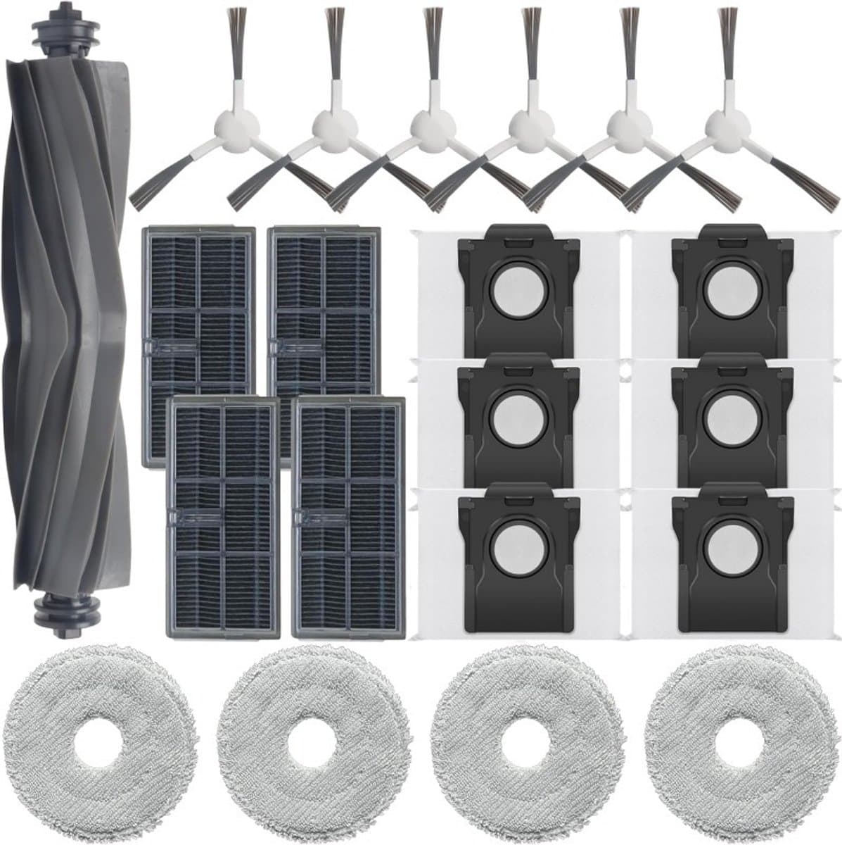 Geschikt voor Dreame X30 S30 robotstofzuiger accessoires L10S Pro Ultra hoofdborstel, dweil, stofzak vervangingsset - 21 onderdelen — afbeelding 1