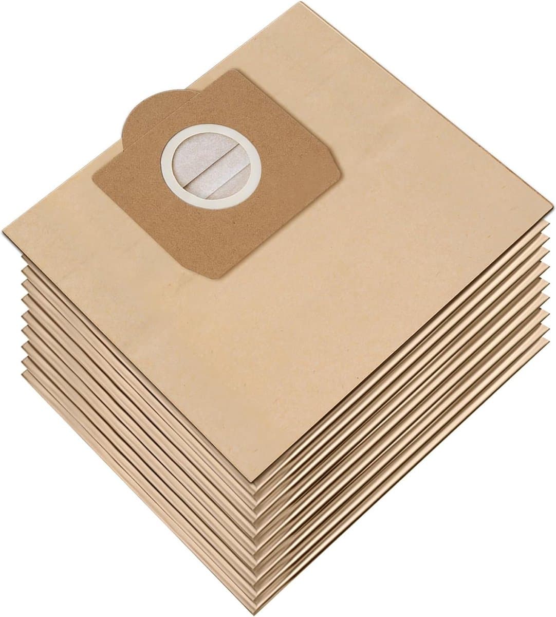 10 Stuks - Stofzuigerzakken - Geschikt Voor Kärcher 6.959-130.0 WD3 WD3P MV3 - 80*22cm - Premium stofzuigerzakken - Vervangende Papieren Filter Zakken - Nat & Droog Stofzuiger — afbeelding 1