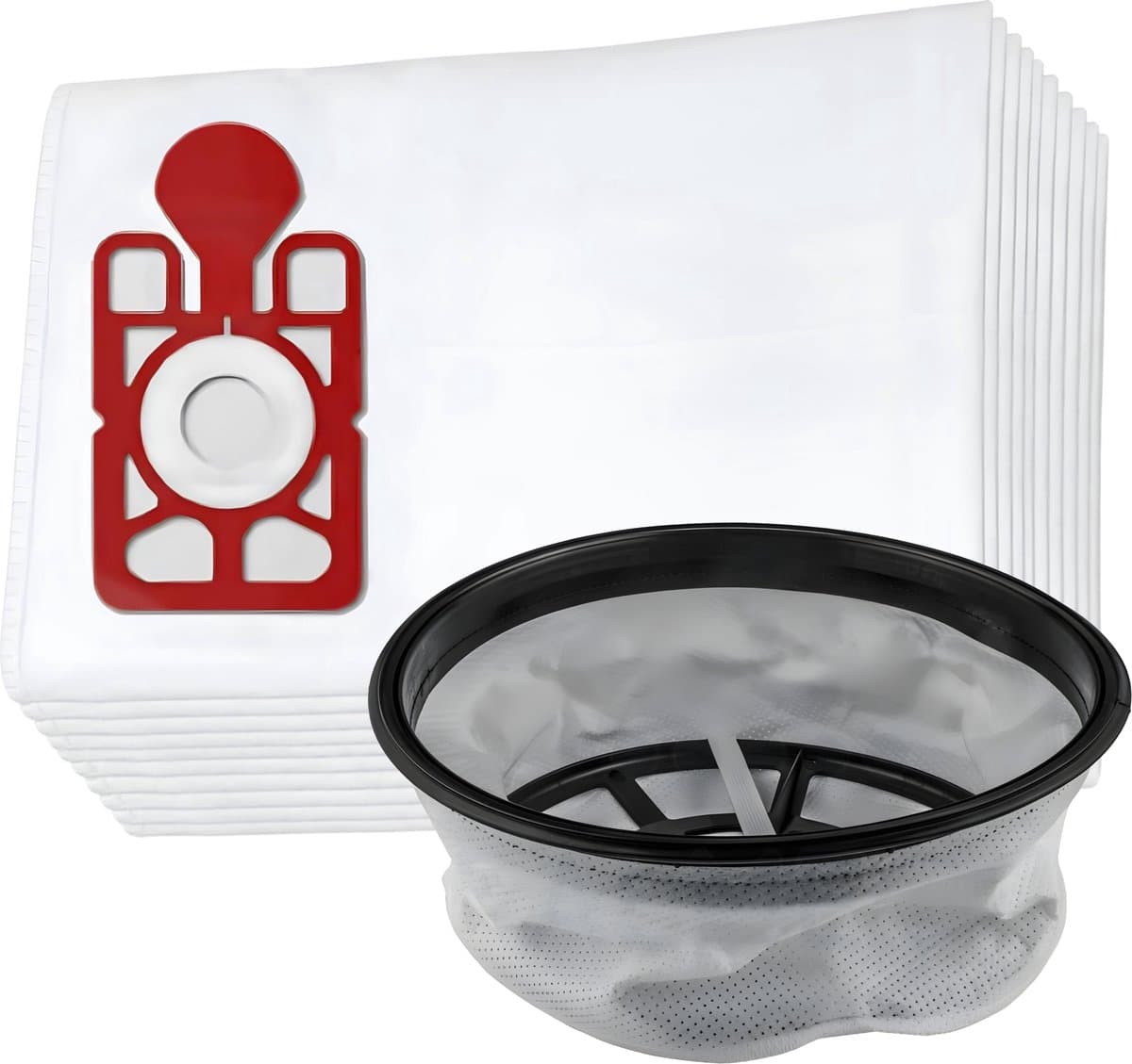 10x Stofzuigerzak en 1x filter set geschikt voor 12" Numatic Henry en Hetty / James - PPR240 - Model NVM-1CH 604015 — afbeelding 1
