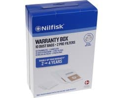 NILFISK - STOFZUIGERZAK NEO WARRANTY - 10 ST. + 2 FILTER - 42000600