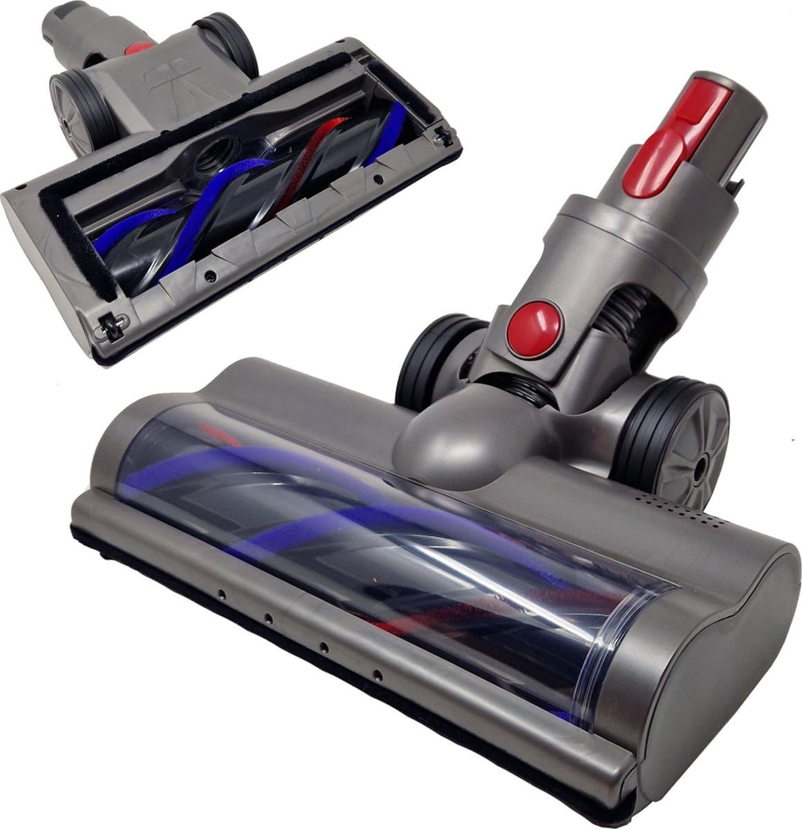 Turbo zuigmond borstel opzetstuk mondstuk met LED voor Dyson V7 V8 V10 V11 V15 Gen5 (sv10 sv11 sv12 sv14 sv16 sv17 sv22 sv23) turboborstel - stofzuigermond - onderdelen - accessoires — afbeelding 1