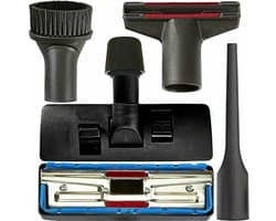 Maxorado Stofzuiger Set 5-delig 30 tot 40 mm - combi vloerzuigmond + Vario adapter + meubelborstel + stofborstel + opzetstuk voegenzuigmond - geschikt voor Kärcher, Miele, Hyla, Einhell, Makita, EIO, en nog veel meer - Universeel voor 30 tot 40 mm