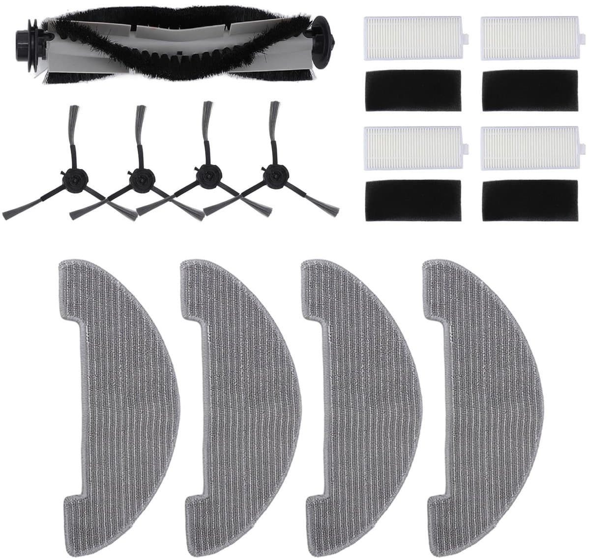 HTML Cleaner Hoofdborstel Filter Vervanging - Premium Materiaal - Gemakkelijk te Gebruiken - Efficiënte Schoon - Robot Stofzuiger Accessoires - Vactidy Nimble T7 T8 . — afbeelding 1