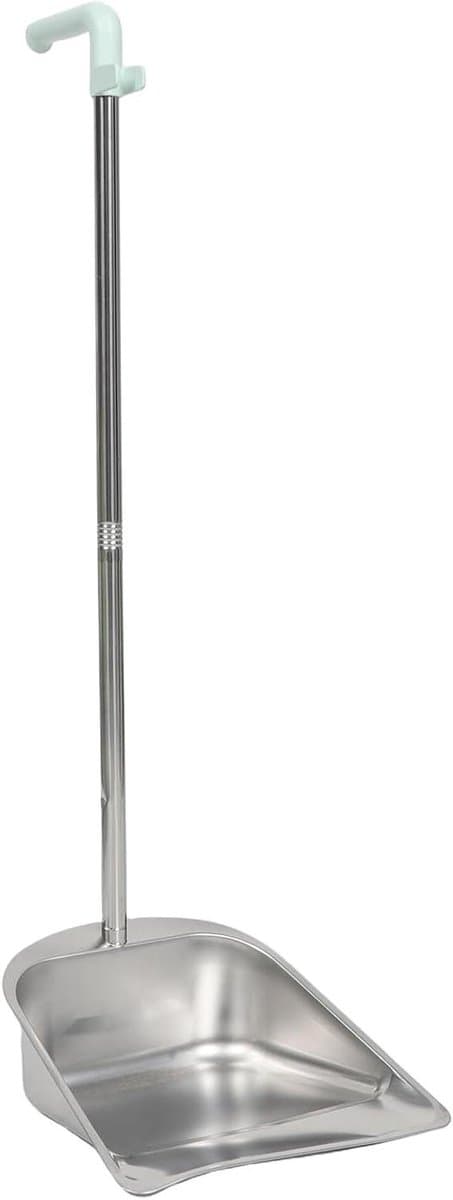 Stofblik met steel - Afvalblik - Efficiënt schoonmaken - Roestvrij staal - 80 cm - Willekeurig — afbeelding 1