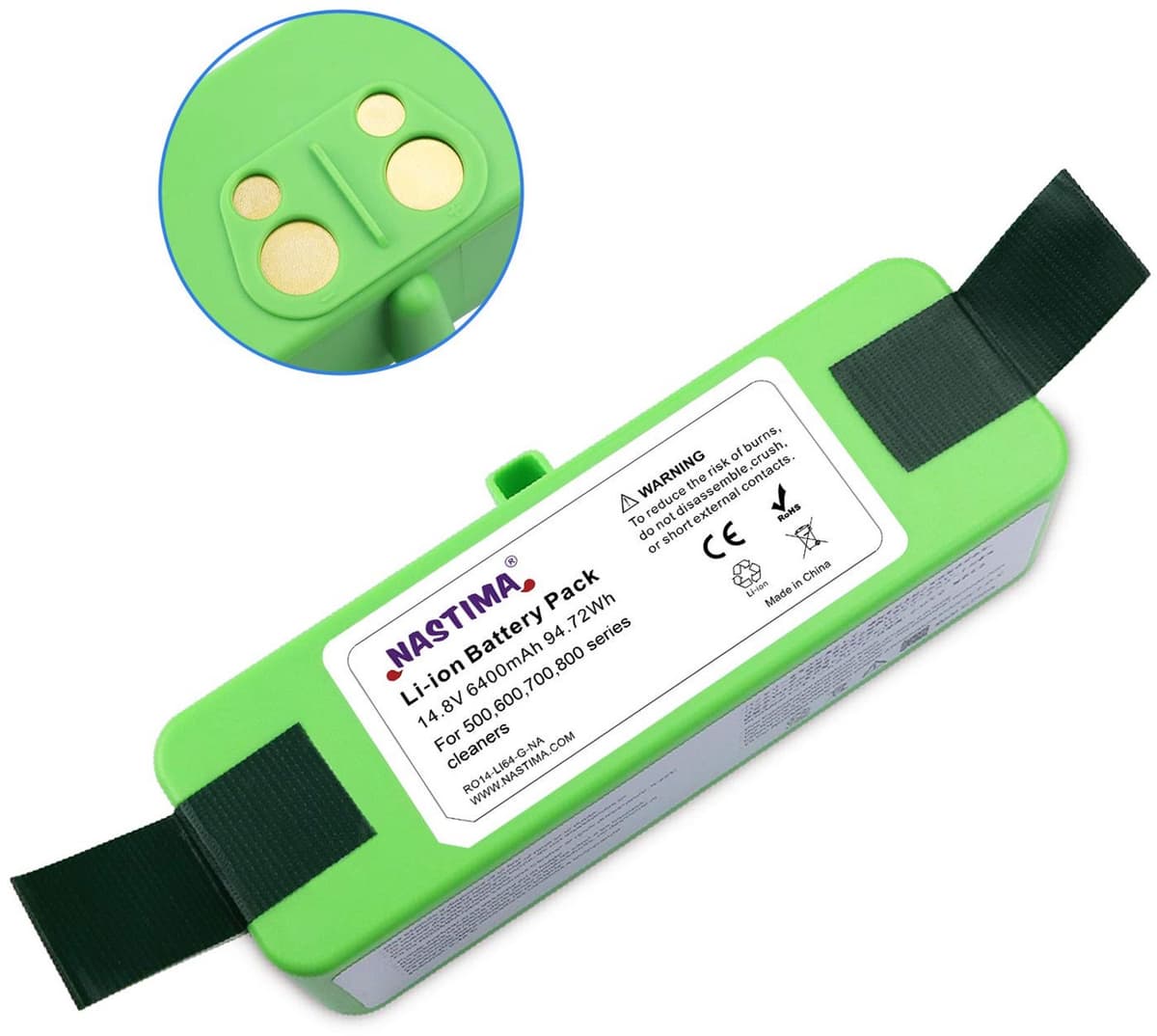 14.8V 6400mAh Batterij voor iRobot Roomba — afbeelding 1