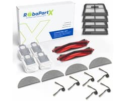 20-delige Accessoires Set Geschikt voor Roborock Q10 S5+ & Q10 S5 Robotstofzuiger - Complete Onderhoudsset met Hoofdborstels, Zijborstels, Hepa Filters, Dweilpads & Stofzakken - Onderdelen