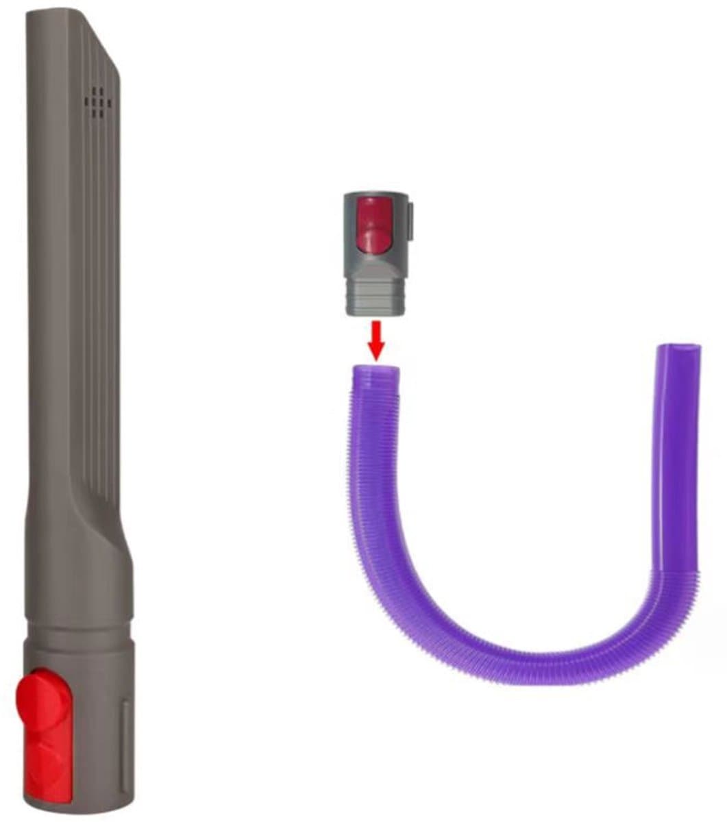 Geschikt voor Dyson stofzuigers V7, V8, V10, V11, V12, V15 + paarse slang + kierenzuigmond — afbeelding 1