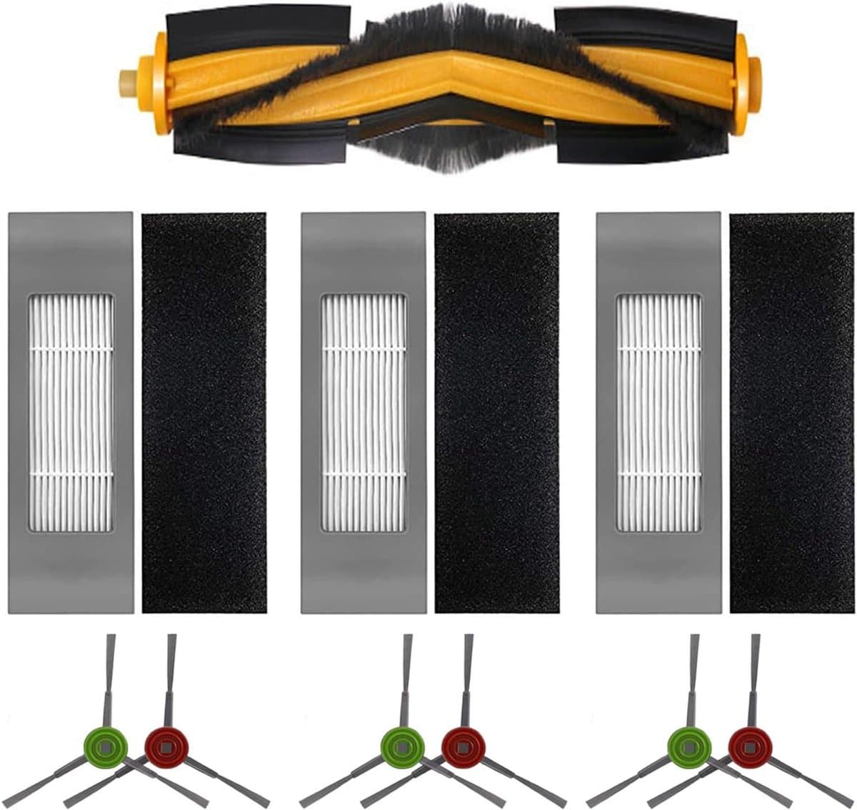 EGoods - Accessoireset voor robotstofzuiger : stofzuigerborstels, filters en zijborstels — afbeelding 1