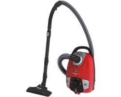 Cilinder Stofzuiger - Stofzuiger met zak - Efficiënt schoonmaken - Compact opbergsysteem - 3.5L capaciteit - Rood