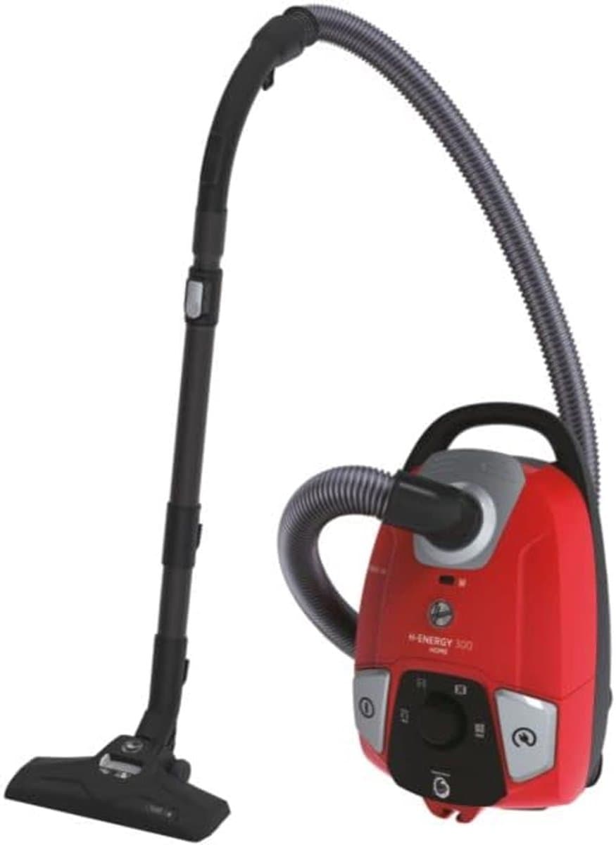 Cilinder Stofzuiger - Stofzuiger met zak - Efficiënt schoonmaken - Compact opbergsysteem - 3.5L capaciteit - Rood — afbeelding 1