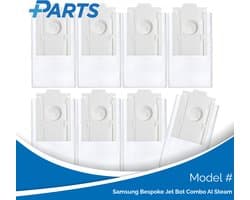 Samsung Bespoke Jet Bot Combo AI Steam Stofzakken (8 Stuks, Plus.Parts® alternatief voor VCA-RDB95)