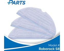 Roborock S8 Dweilpads (3 Stuks, Plus.Parts® alternatief voor 8.02.0081)