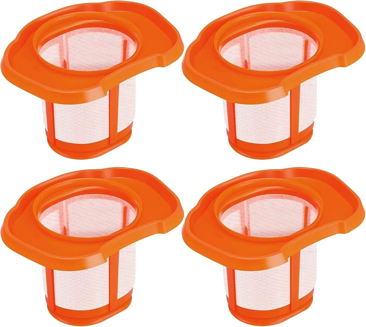 4-pack - Draadloze stofzuigerfilters - Stofzuigerfilters - Filters - Stoffilters - Fijnstoffilters - Filters - Oranje - Handmatige stofzuigerfilters - Stofzuigerfilters - Stofzuigerfilters - 135mm * 95mm * 85mm — afbeelding 1