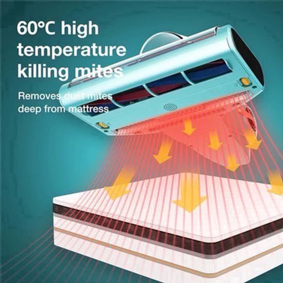 Anti Mijt Stofzuiger – Huisstofzuiger – Mijtenverwijderaar – Allergie Stofzuiger – Huisdierhaarzuiger – 700W Krachtige Motor – UV-C Licht 99,99% Bacteriedodend – Grijs – EU Variant — afbeelding 1