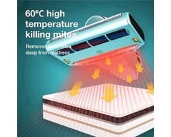 Anti Mijt Stofzuiger – Huisstofzuiger – Mijtenverwijderaar – Allergie Stofzuiger – Huisdierhaarzuiger – 700W Krachtige Motor – UV-C Licht 99,99% Bacteriedodend – Grijs – EU Variant