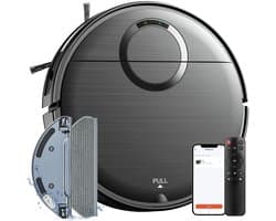 Teendow T7S robotstofzuiger en dweil, 2000Pa krachtige zuigkracht, 230ml watertank, slimme app- en spraakbediening, 100 min looptijd, zelfopladend, 4 reinigingsmodi, obstakelvermijding, ideaal voor huisdiereigenaren