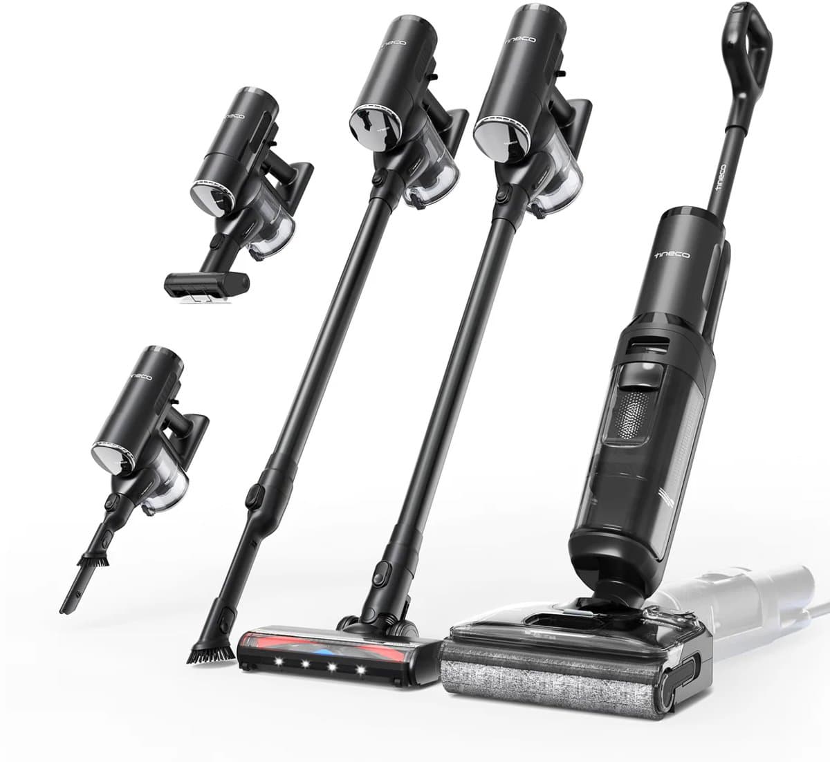 Tineco - Switch S7 Stretch Premium - draadloze Vloerreiniger & steelstofzuiger - Stofzuigt en dweilt harde vloeren tegelijkertijd - 50 min accuduur — afbeelding 1