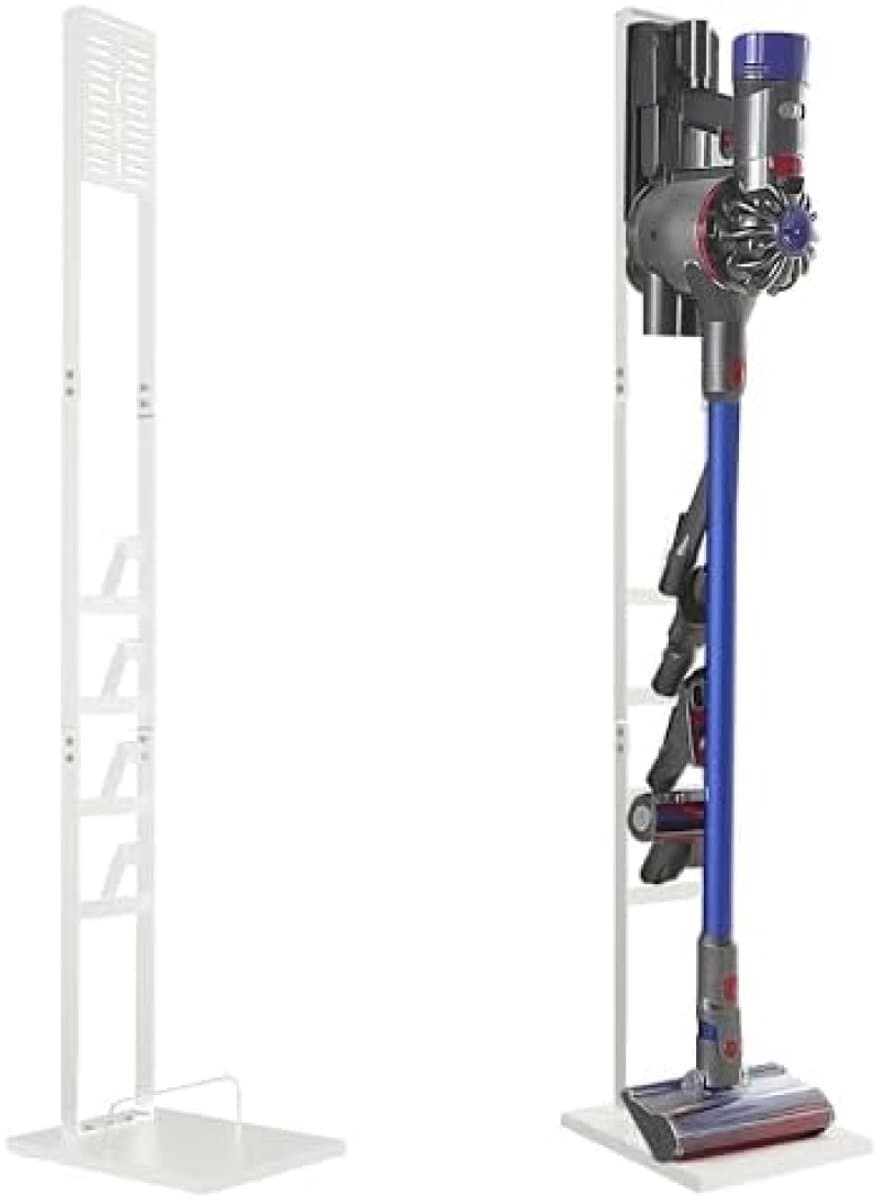 PromoHome Stofzuigerhouder en Vacuümstandaard, opbergbeugel geschikt voor V15 V12 V11 V10 V8 V7 V6-serie , metalen opbergbeugel "Wit" — afbeelding 1
