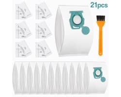 ECTEATOY® 12 Stuks Stofzuigerzakken Geschikt voor Miele TU Guard L1 / S1 / M1 Series - 8 Filters + 1 Schoonmaakborstel - Miele Accessoires