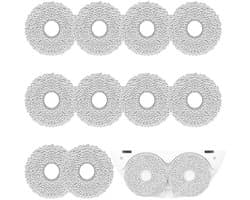 Dailygoods - 8 stuks accessoires reinigingsmiddelen, reserveonderdelen voor Roborock Q Revo, doekjes voor Roborock, accessoires voor Roborock Qrevo, dweilpads voor Roborock, accessoires voor Q Revo, accessoires