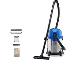 18L Inox Nat- en Droogzuiger met Zuig- en Blaasfunctie voor Huis, Tuin en Auto (1200 W)