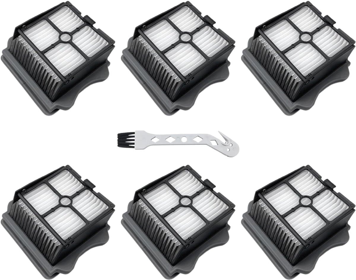 6 stuks - Vervangingsfilters voor stofzuigers - geschikt voor Tineco iFloor 3 - Floor One S3 - iFloor 3 Breeze Complete - Floor One S3 Breeze draadloze nat- en droogstofzuiger - met reinigingsborstel — afbeelding 1